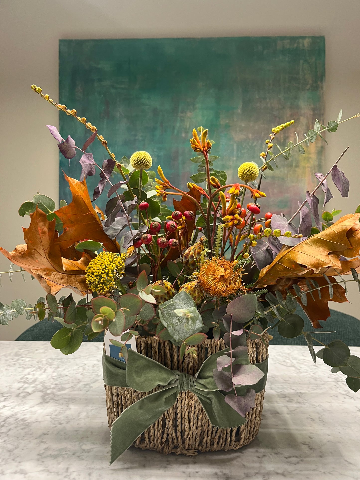 Arreglo Floral Otoñal en Cesta