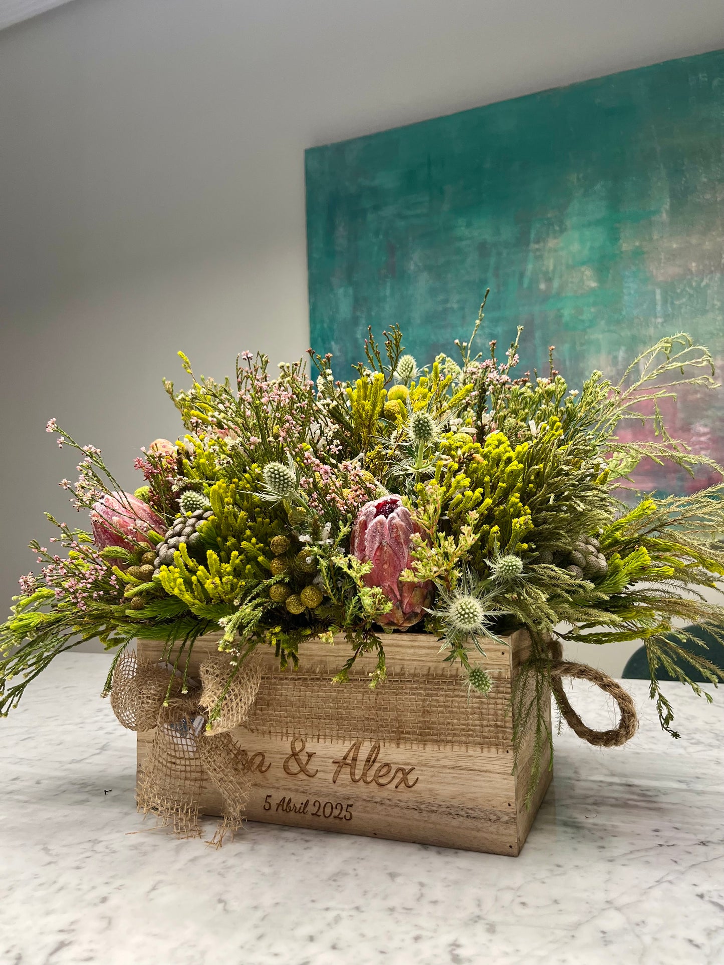 Caja de madera Personalizada Estilo Campo