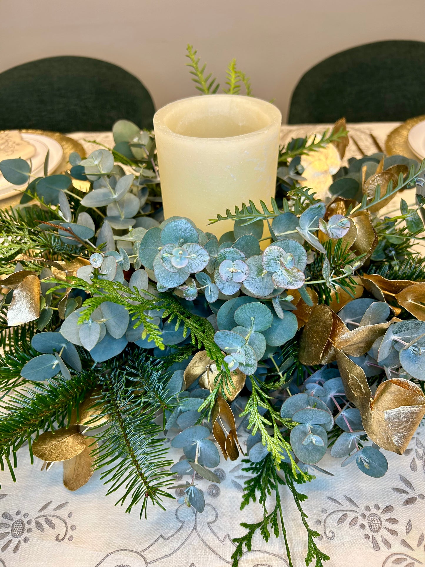 Centro de Mesa con Vela