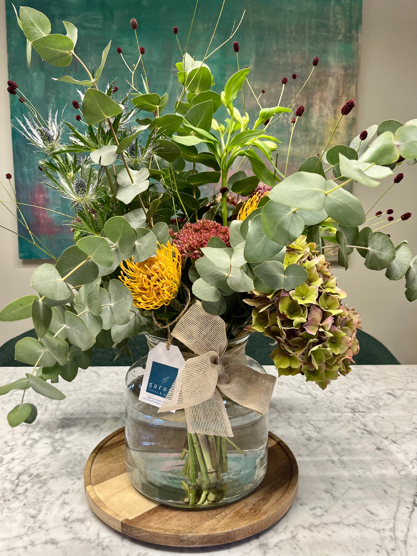 Arreglo Floral en Tonos Naturales