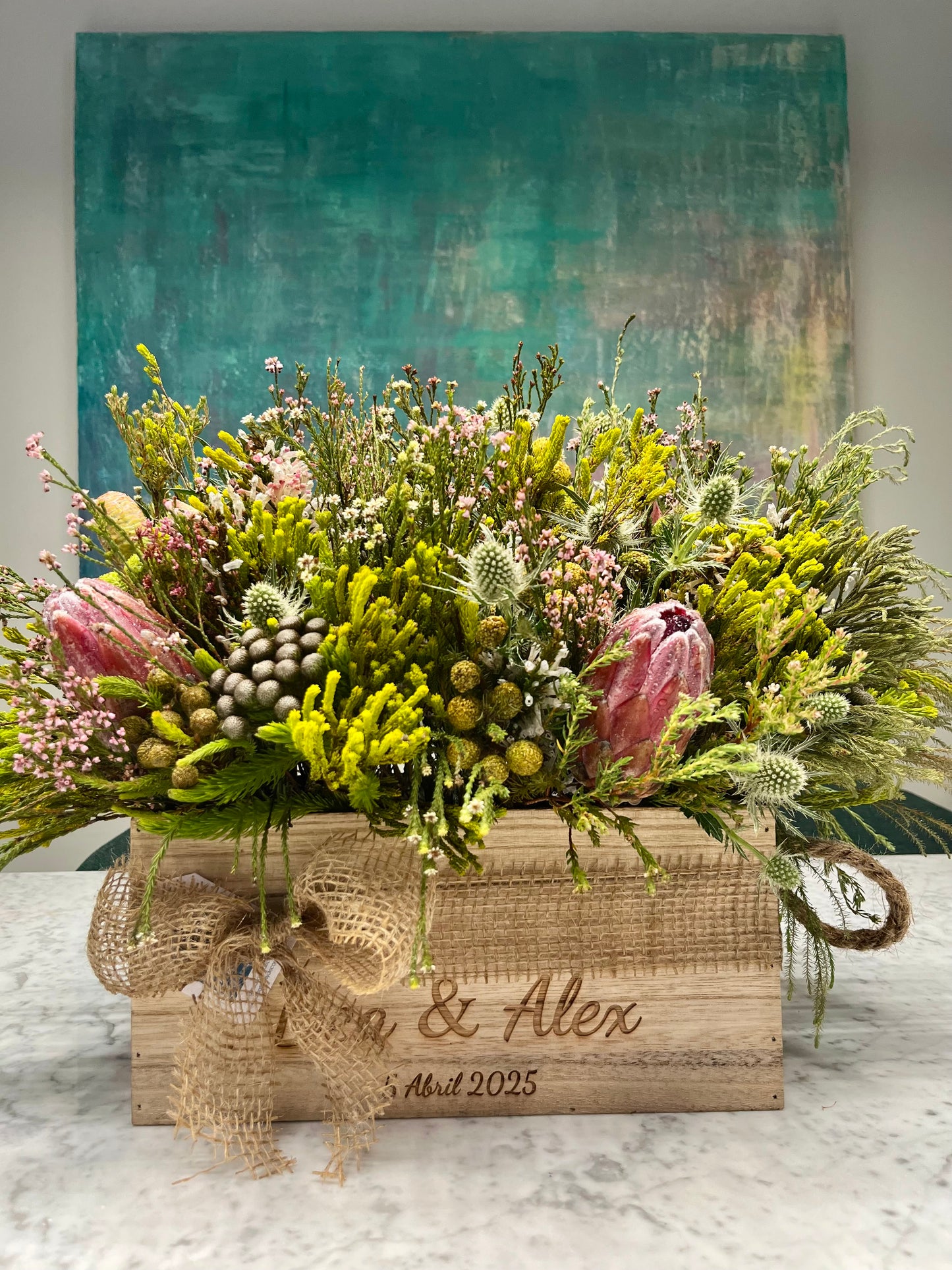 Caja de madera Personalizada Estilo Campo