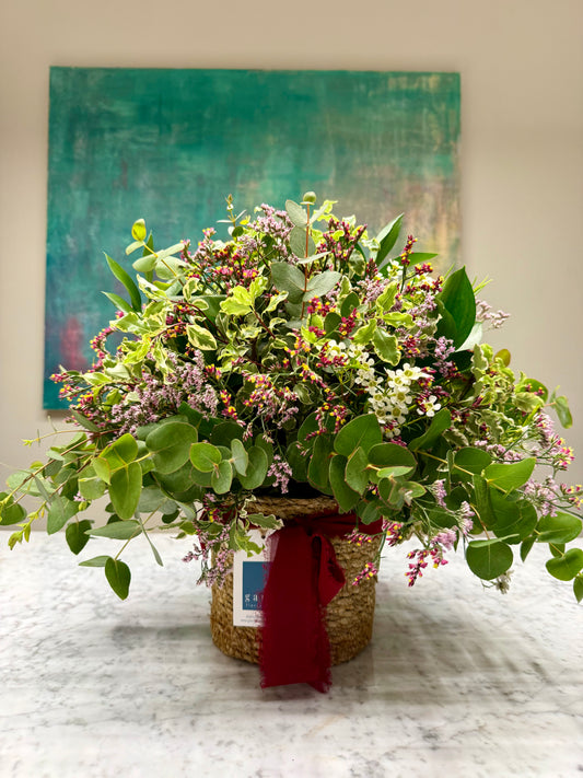 Arreglo Floral Silvestre en Cesta